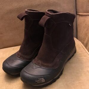 The North Face Brown and Black Men's Rain & Snow Boots